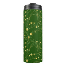 GRÜN MIT GOLD GLITZER SEHEN IRISCHE KLEEBLÄTTER