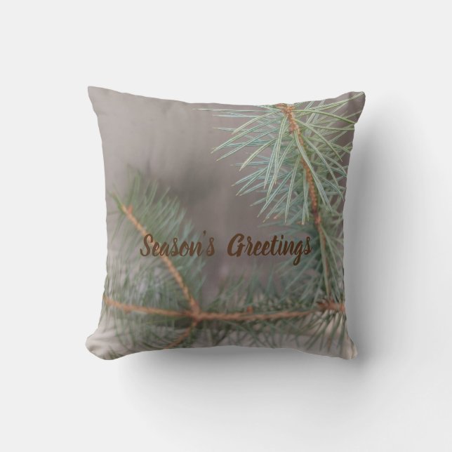 Grün mit Grau Kissen (Vorderseite)