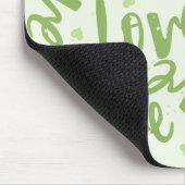 GRÜN MIT HAND-DRAWN-RANDOM-LIEBE MOUSEPAD (Ecke)