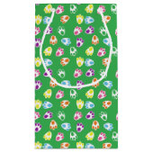 GRÜN MIT HELL FARBENEN ÖSTERBUNNZAHLEN KLEINE GESCHENKTÜTE (Rückseite)