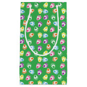 GRÜN MIT HELL FARBENEN ÖSTERBUNNZAHLEN KLEINE GESCHENKTÜTE (Vorderseite)