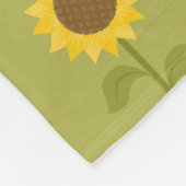 GRÜN MIT HÜBSCHEN FALL-SONNENBLUMEN FLEECEDECKE (Ecke)