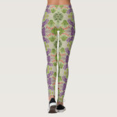 grün mit Lila Leggings (Rückseite)