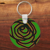 Grün mit Neid Schlüsselanhänger (Vorderseite)