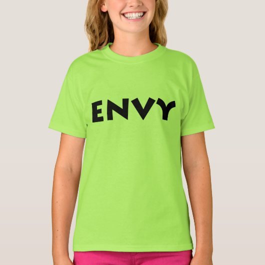 Grün mit Neid T - Shirt (Vorderseite)