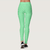 Grün mit Polka Dots Leggings (Rückseite)