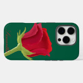 Grün mit rote Rose iPhone-Gehäuse Case-Mate iPhone Hülle (Rückseite (Horizontal))