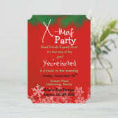 Grün mit roter Einladung (Stehend Vorderseite)