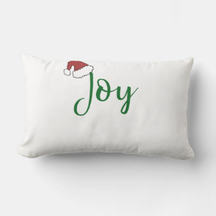 Grün mit Weihnachtsmannmütze Lendenkissen