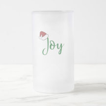 Grün mit Weihnachtsmannmütze