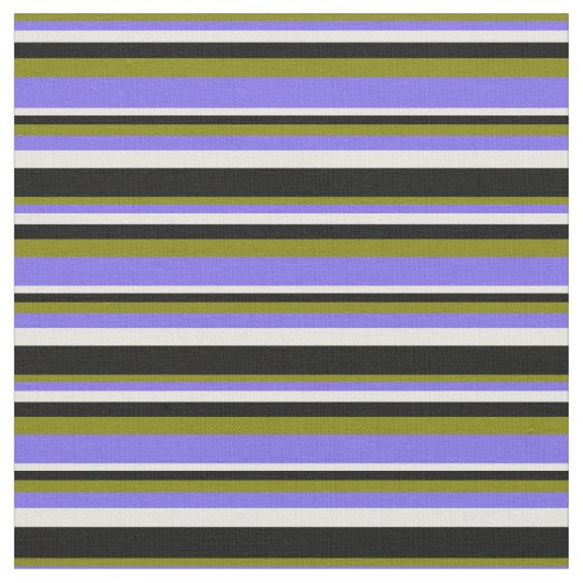 Grün, Mittelschiefer Blau, Beige und Schwarz Stoff (Nahaufnahme)