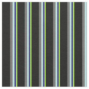 Grün, Mitternachtsblau, Türkis, Grau und Schwarz Stoff