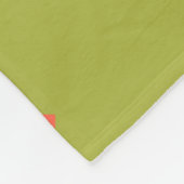 Grün, modern, cool, trendy, urban,Memphis-Muster Fleecedecke (Ecke)