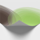 Grün, modern, einfach, abstrakte Blume Geschenkpapier (Ecke)