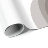 Grün, modern, einfach, abstrakte Blume Geschenkpapier (Rolleneckpunkt)