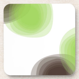 Grün, modern, einfach, abstrakte Blume Getränkeuntersetzer