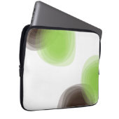 Grün, modern, einfach, abstrakte Blume Laptopschutzhülle (Vorne Rechts)