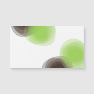Grün, modern, einfach, abstrakte Blume Magnetkarte
