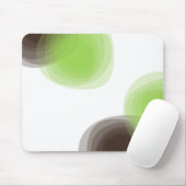Grün, modern, einfach, abstrakte Blume Mousepad (Mit Mouse)