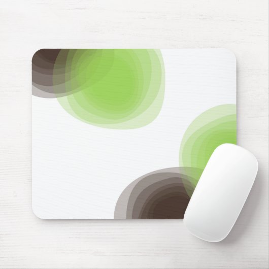 Grün, modern, einfach, abstrakte Blume Mousepad (Mit Mouse)