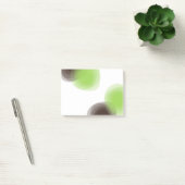 Grün, modern, einfach, abstrakte Blume Post-it Klebezettel (Büro)