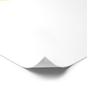 Grün, modern, einfach, abstrakte Blume Poster (Ecke)