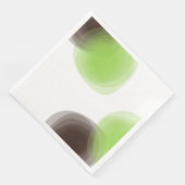 Grün, modern, einfach, abstrakte Blume Serviette (Ecke)