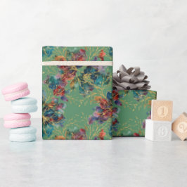 Grün modern mehrfarbig mit falschem Glitter Geschenkpapier
