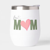 Grün Moderne beste Mama Rosa Herzmüttertag (Links)