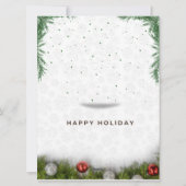 Grün Moderne frohe Weihnachten (Rückseite)