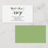 Grün, Modernes Schwarzes Script, Online-UAWG Begleitkarte (Vorne/Hinten)