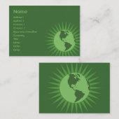 Grün - mollig visitenkarte (Vorne/Hinten)