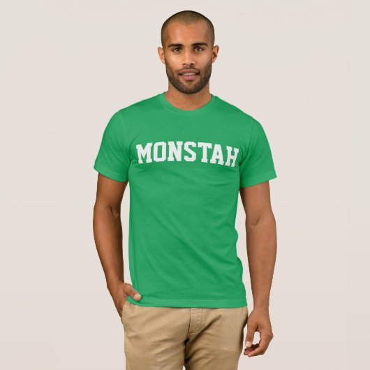 Grün "Monstah" T-Shirt (Vorne ganz)