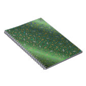 grün,Musical+ Note, Luxus, Gold, königlich, elegan Notizblock (Rechte Seite)