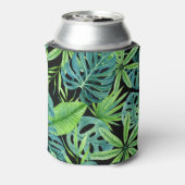 Grün: Muster tropischer Pflanze Dosenkühler (Kanne Rückseite)