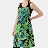 Grün: Muster tropischer Pflanze Schürze (InSitu)