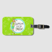 Grün - Oberster Punkt der Grünen Blonde Gepäckanhänger (Vorderseite (Horizontal))