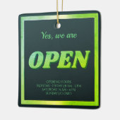 Grün öffnen keramikornament (Links)