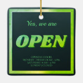 Grün öffnen keramikornament (Rückseite)