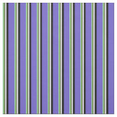 Grün, Olivgrün, Lavendel, Schwarz und Schieferblau Stoff (Muster)