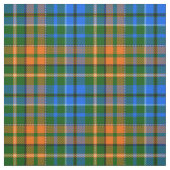 Grün Orange Blau Kariertes Tartan-Design Stoff (Muster)