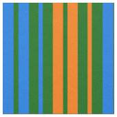 Grün Orange Blau Vertikale Streifen Design   Stoff (Nahaufnahme)