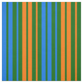 Grün Orange Blau Vertikale Streifen Design   Stoff (Muster)