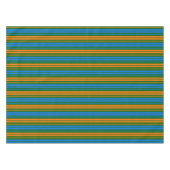Grün Orange Blau Vertikale Streifen Design   Tischdecke (Vorderseite (Horizontal))