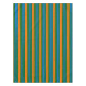 Grün Orange Blau Vertikale Streifen Design   Tischdecke (Vorderseite)