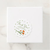 Grün Orange Blumen Garten Whimsical 02 Geschenkanhänger (Beispiel)