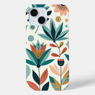 Grün Orange Fett Moderne Florale Druckmuster Case-Mate iPhone Hülle