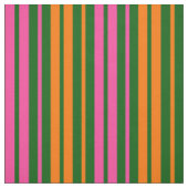 Grün Orange Pink Vertikale Streifen Design Stoff (Muster)