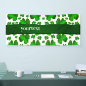 grün, patrick, klee, urlaub, shamrock, heiliger, banner (Messe)