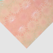 Grün, Peach, Melon und Korallen Seidenpapier (Detail)